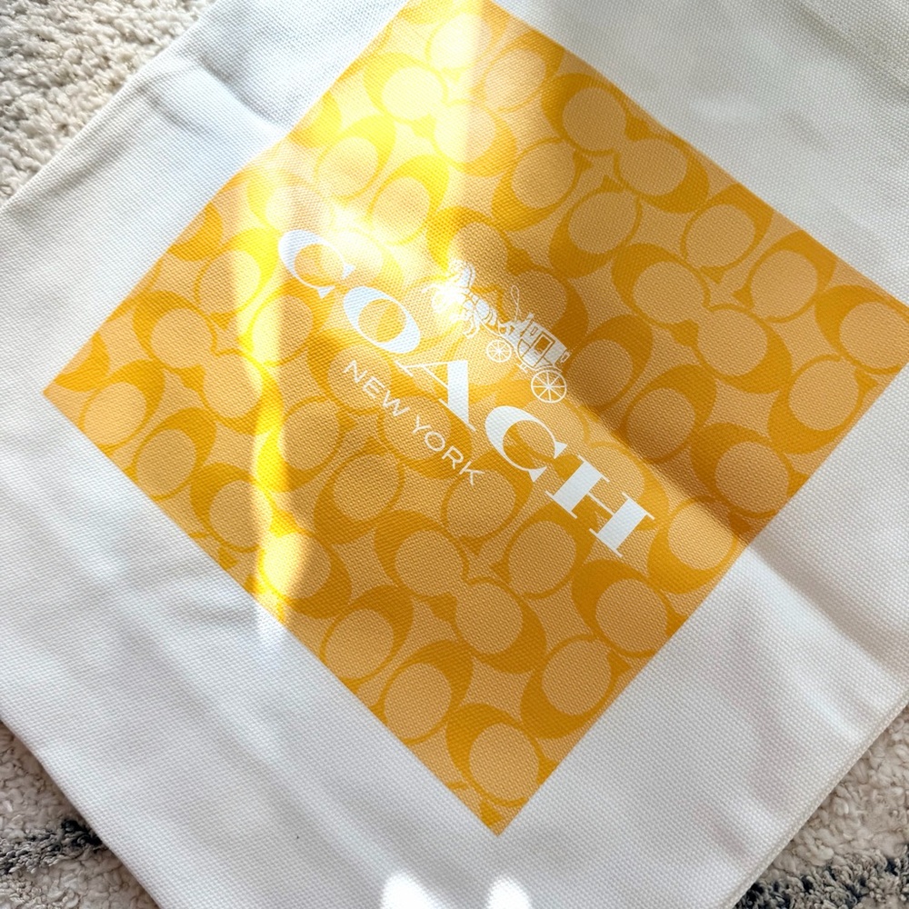 Coach Logo Canvas Tote Bag - Picture 2 of 4